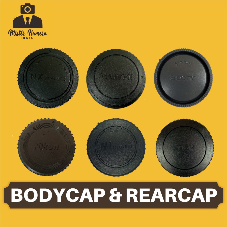 Bodycap Rearcap Cover Sony E Samsung Nx Nikon F J N1 Mount Canon Eos M Mirorless Body Rear Cap Tutup
