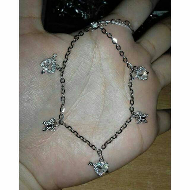 Gelang Perak Asli 925 lapis mas