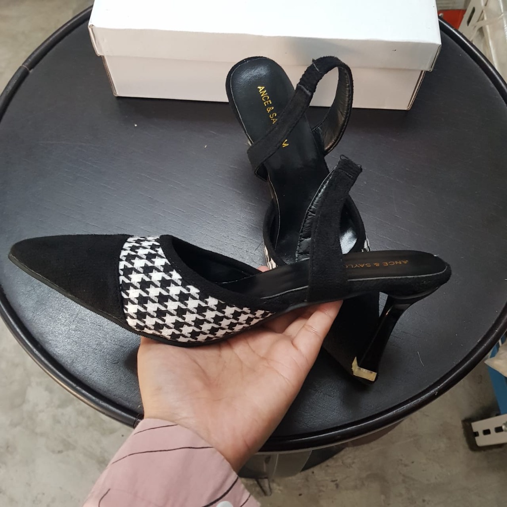 COD BAYAR DITEMPAT!!! Sepatu Wanita Import Hak Tinggi Motif
