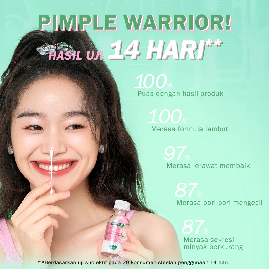 ★ BB ★ BNB Barenbliss Pimple Warrior! Salicylic Acid Acne Drying Lotion - Acne Spot Treatment Care