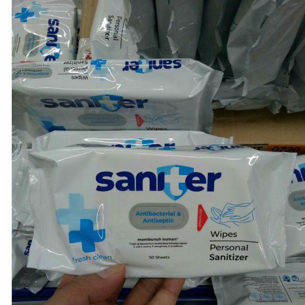 Saniter Wet Wipes Antibacterial 50 s