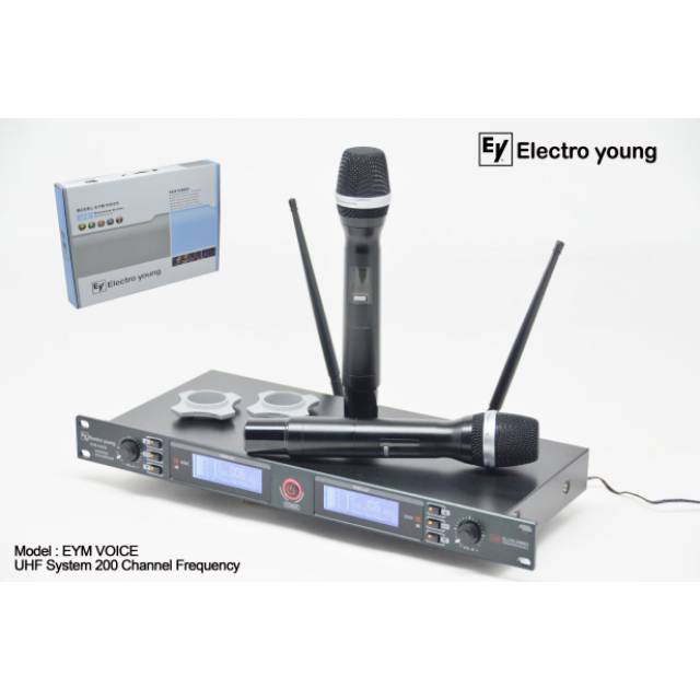 Mic Wireless Electro Young EYM Voice Multi Channel Handeld Mic