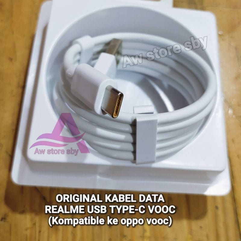 Original Kabel Data Realme Type C Super vooc Dart Realme 6 pro/X/ XT/X2/5 Pro/C17/7/ 7i/ 7 pro/8i/8 Pro/Narzo 20/30A/C25S/C35