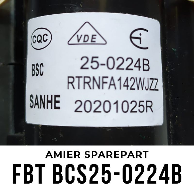 FLYBACK SHARP BSC25-0224B FBT RTRN FA142 WJZZ ORIGINAL