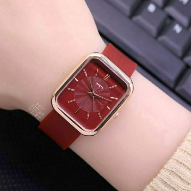 (COD BAYAR DI TEMPAT) JAM TANGAN CEWEK MIRETE  ORIGINAL JAM TANGAN CEWEK MURAH TERLARIS WATER RESISTANT KOREAN STAYL MEWAH/JAM TANGAN CEWEK