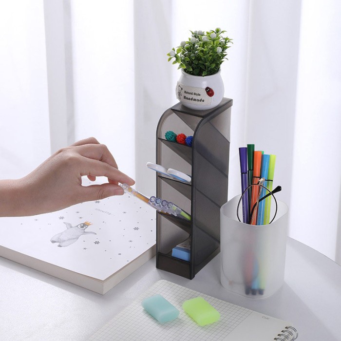 

Gaya Pen Holder Desktop Storage Box Kotak Pensil Pena - Minimalist Desktop Diskon