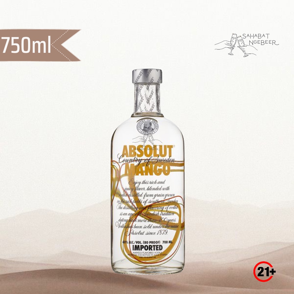 <b>Absolut</b> <b>Mango</b> Vodka 750Ml.