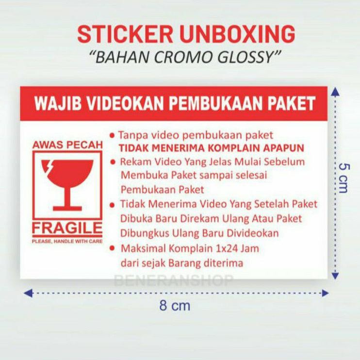 

Sticker Unboxing - Stiker Video Fragile 5X8 - AS725