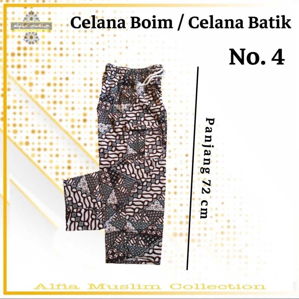 Celana boim celana batik dewasa