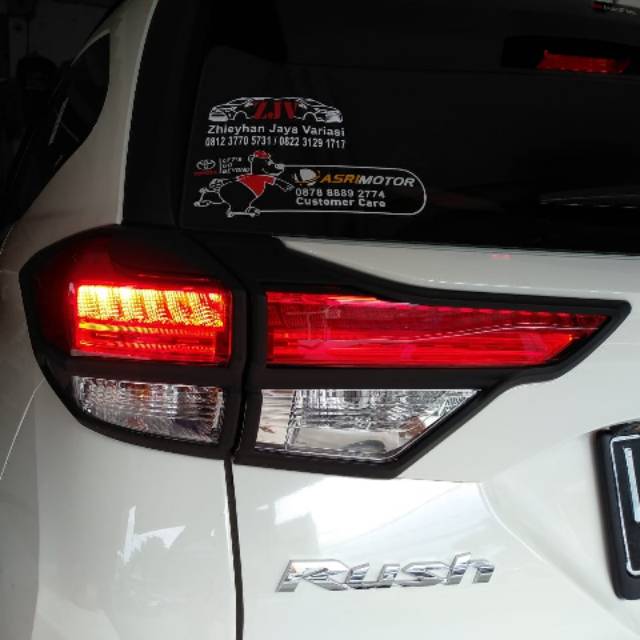 Garnish black all new rush / terios