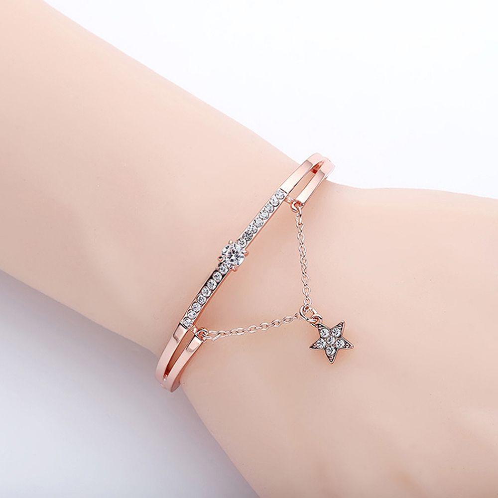 Gelang Bintang Nanas Pesona Perhiasan Selamanya Love Cuff Bangles