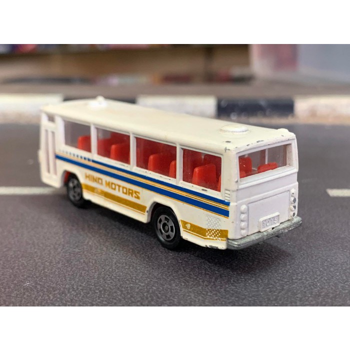 Vintage Tomica 41 Hino Rainbow Skeleton Bus Blue Made in Japan No Box