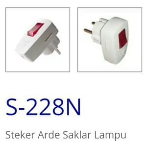 Steker Dengan Switch Lampu ON OFF UTICON / Steker Saklar UTICON / Colokan UTICON / Steker Arde UTICO