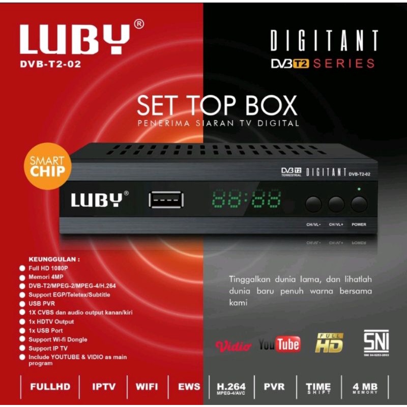 set top box luby dvb t2 02 tv siaran digital receiver stb