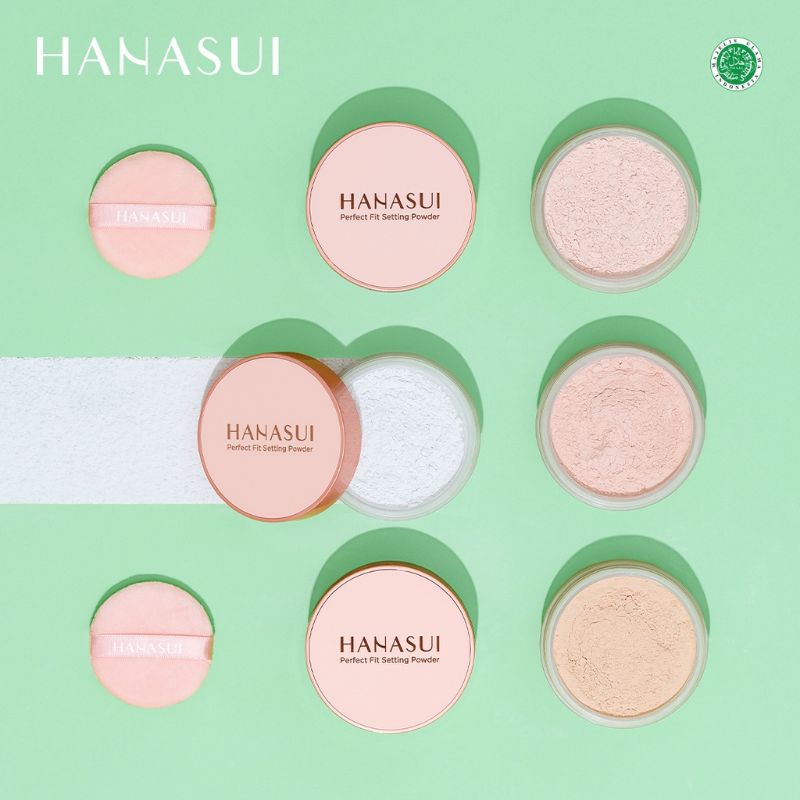 Hanasui Perfect Fit Setting Powder | Hanasui Loose Powder | Bedak Tabur Hanasui