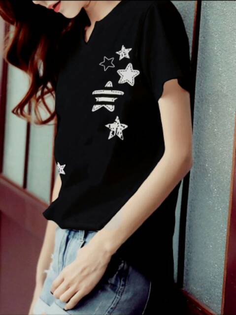 KAOS V STAR/T SHIRT WANITA