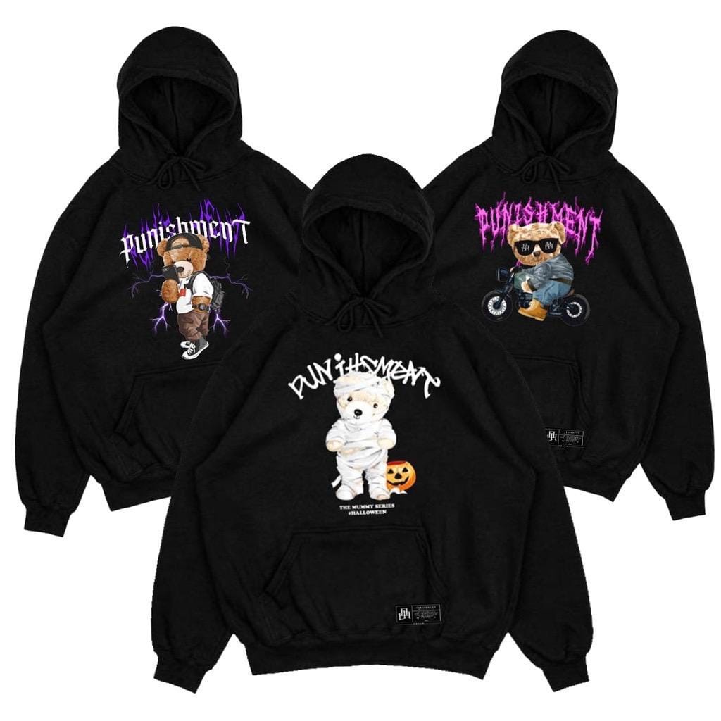 Sweater Hoodie Anak Tanggung Motif Terbaru Bear Fantasy Usia 5 - 12 Tahun | Hoodie Perempuan | swete