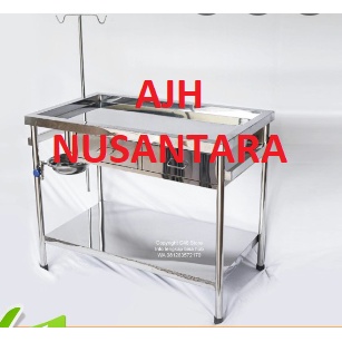 Meja Binaatang SS/Meja Operasi Hewan Laci Stainlees 120x60x80cm