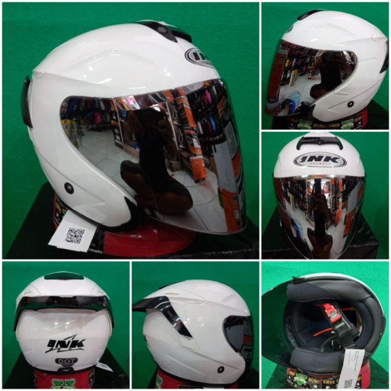 ink helm dynamic solid putih paket lengkap ganteng |100%original ink