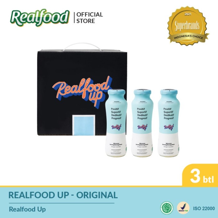 

(BISA COD) Realfood Up Classic Minuman Sarang Burung Walet Original 3 pcs