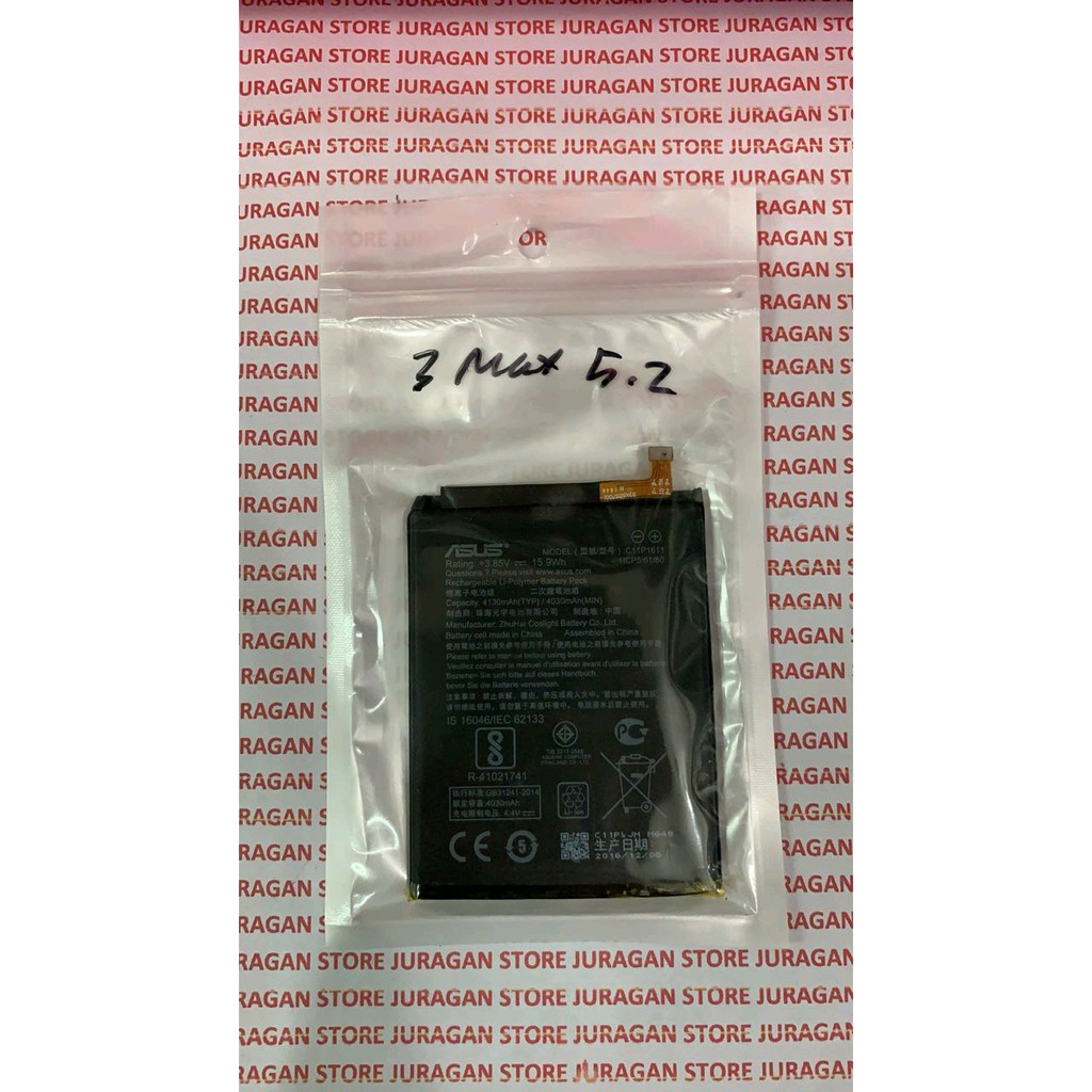 BATERAI BATRE ASUS ZENFONE 3 MAX 5.2 ZC520TL ORIGINAL