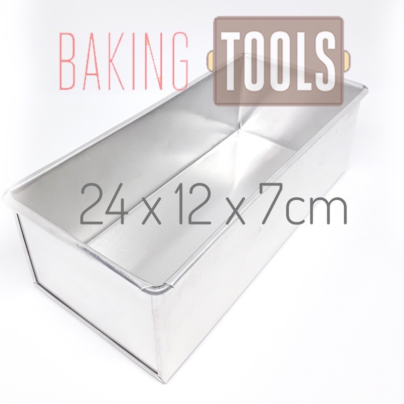 Loyang kue lapis talas bogor/ brownies ukuran 24 x 12 x 7cm TEBAL 0,5mm