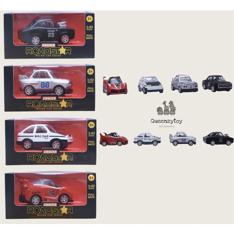 Cruzer Diecast Mobil Roadstar Mini Mainan mobilan Anak Diecast