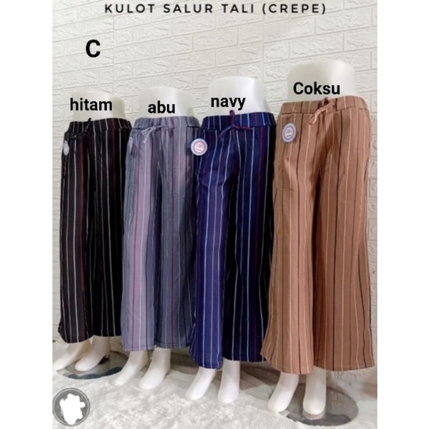 Kulot Panjang Crepe Celana Panjang Cewek Dewasa Wanita Murah-2