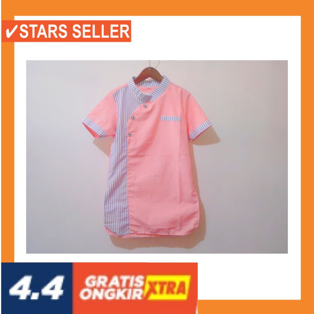 BAJU MUSLIM LEBARAN BARU IDUL FITRI  BUAT SHOLAT / Setelan Koko Gamis  bayi dan Anak model turki