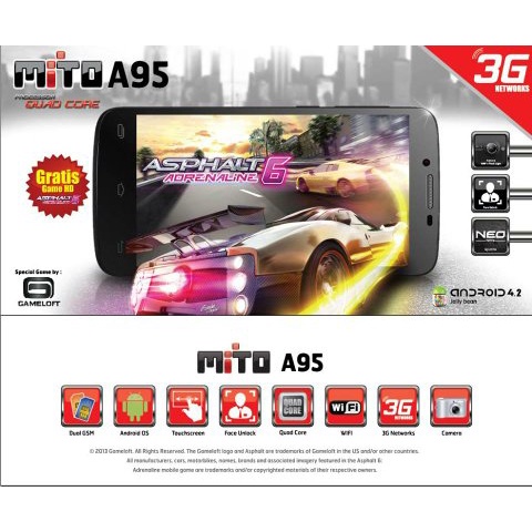 HP MURAH MITO A95 RAM 1/8GB