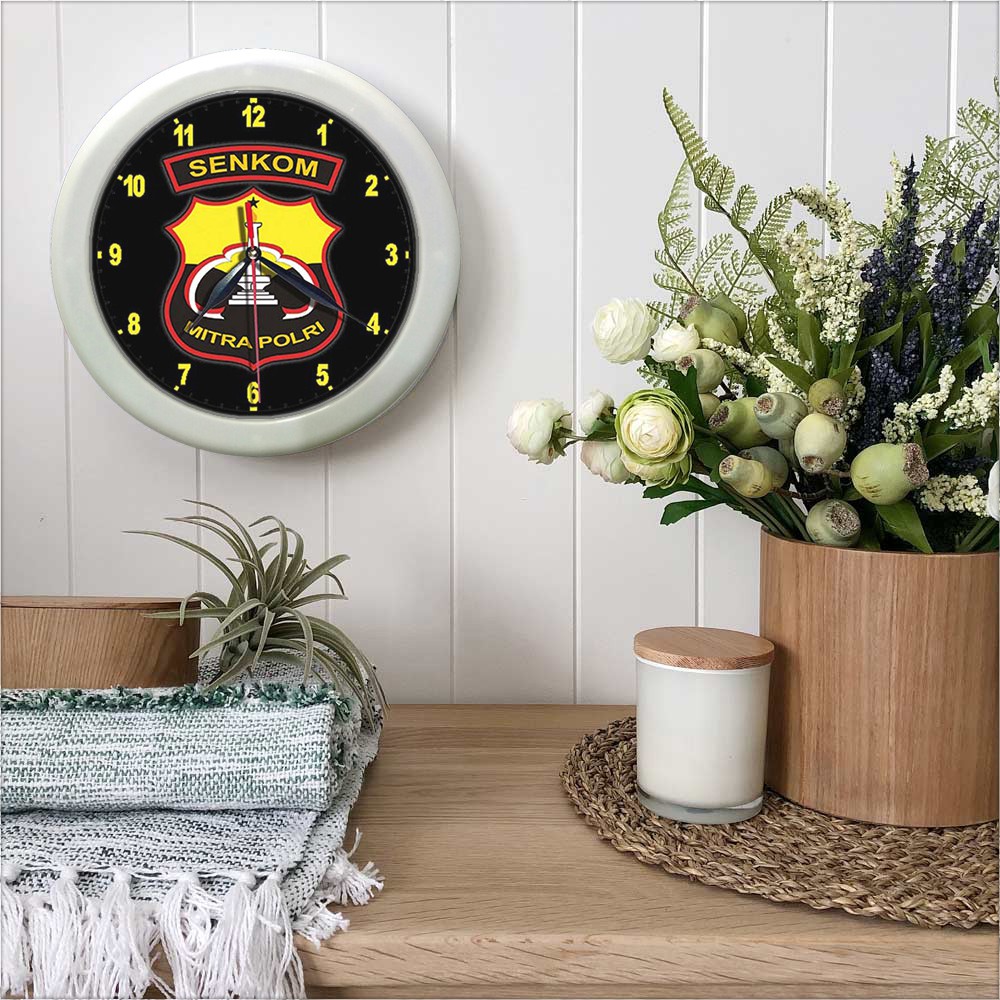 JAM DINDING SENKOM MITRA POLISI   (DIAMETER 30CM)