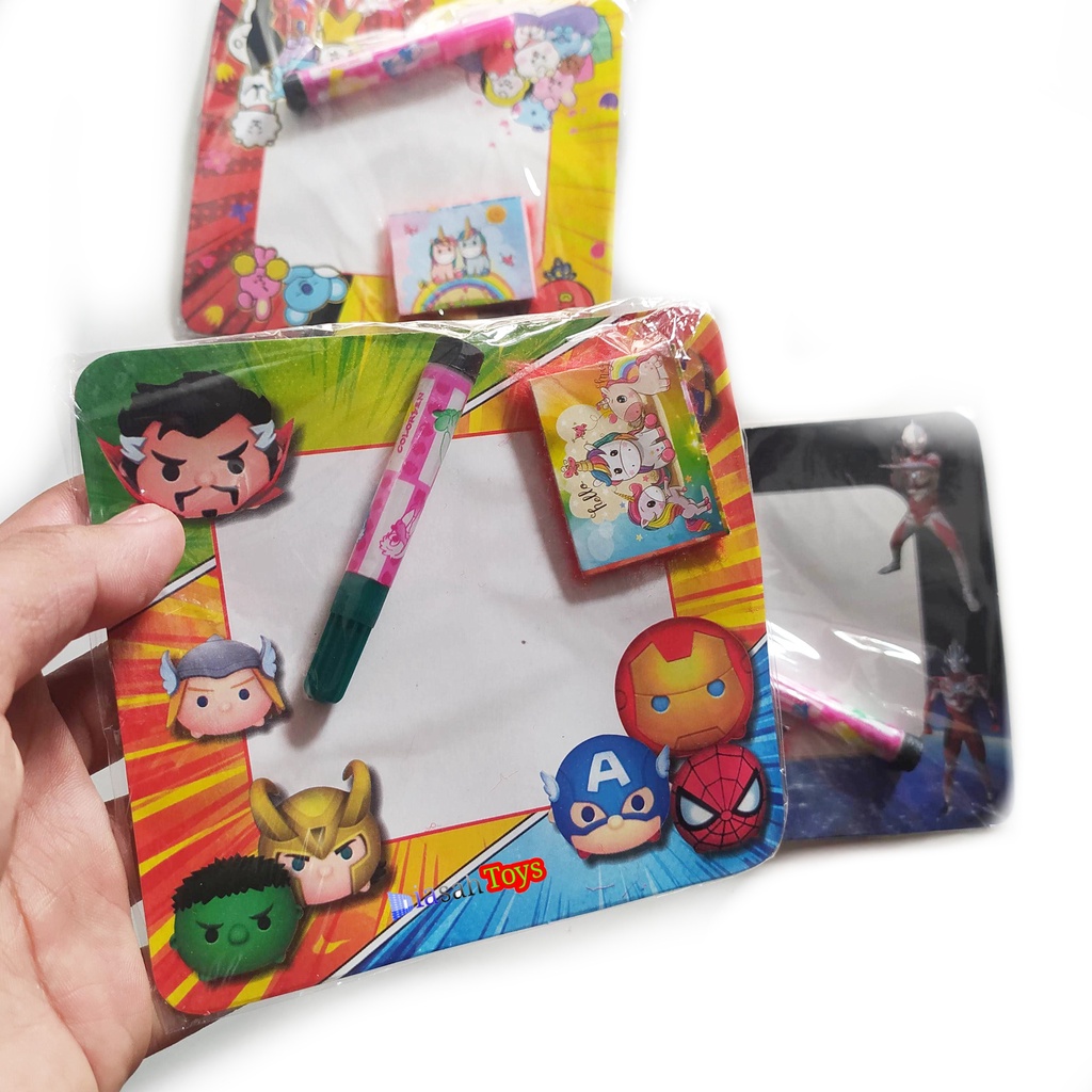 

Paket Hemat Mainan anak-anak Papan Tulis spidol penghapus 12x11cm