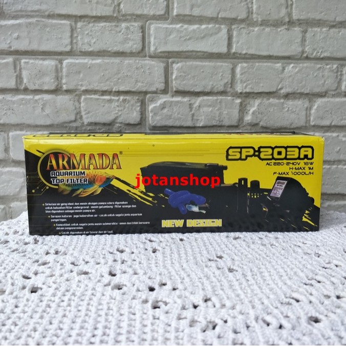 ARMADA AR SP 203 A ARSP203A box filter Top atas lengkap aquarium aquascape