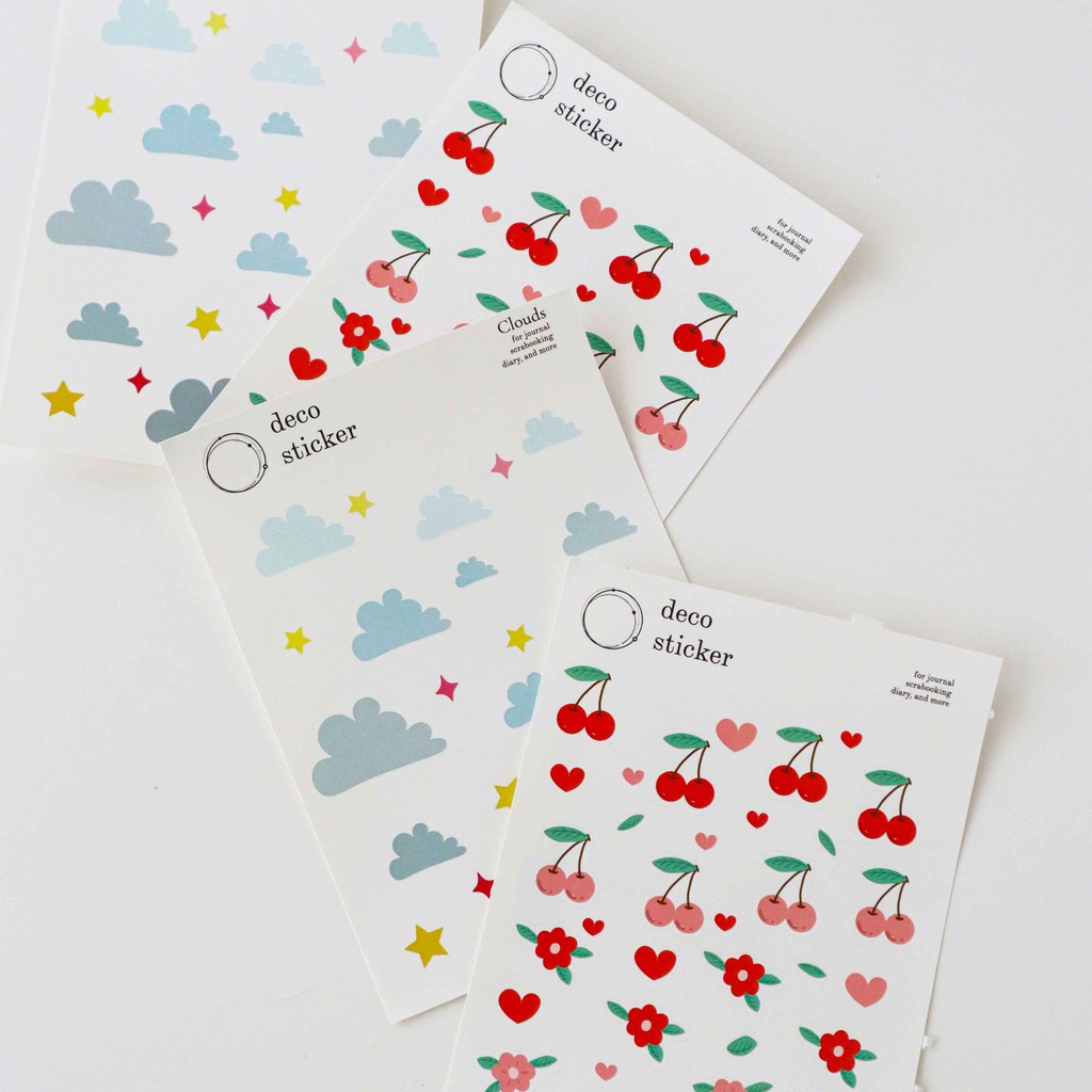 

Cherry and Clouds Stickers