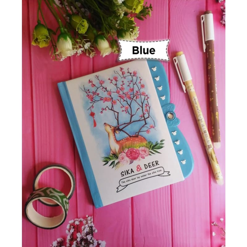 

Buku Diary Kunci Password Hardcover Kecil - SIKA DEER SERIES MB02122