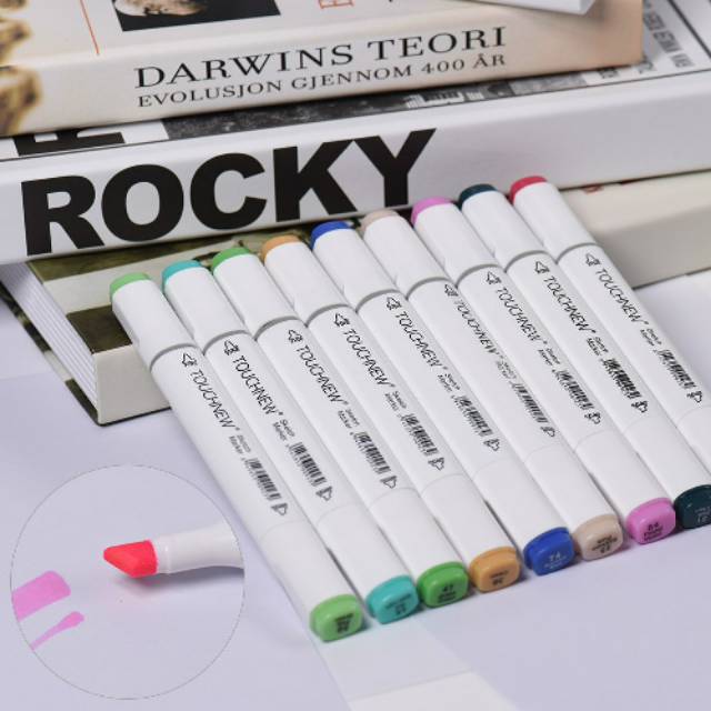 

Spidol dengan 30 varian warna TOUCHNEW BV Spidol Dual Side Fine Art Marker 30 Color