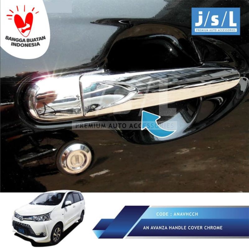 Grand All New Avanza Cover Pegangan Pintu JSL / Handle Cover Chrome