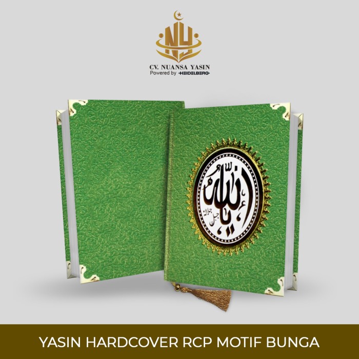 Majmu Syarif Hardcover RCP Motif Bunga / Cetak Buku Yasin Majmu Syarif