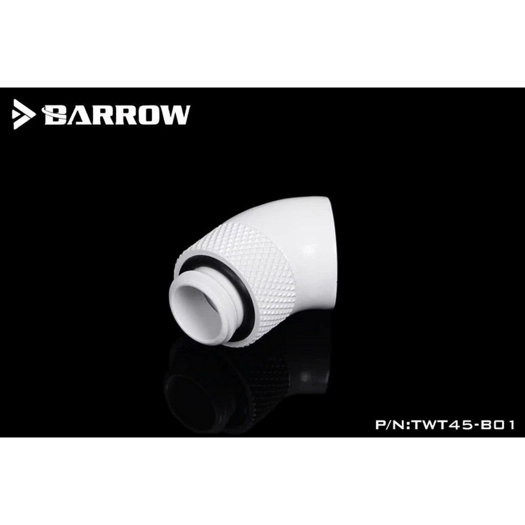 BARROW TWT45-B01 45° Rotary M-F G1/4 Fitting - White