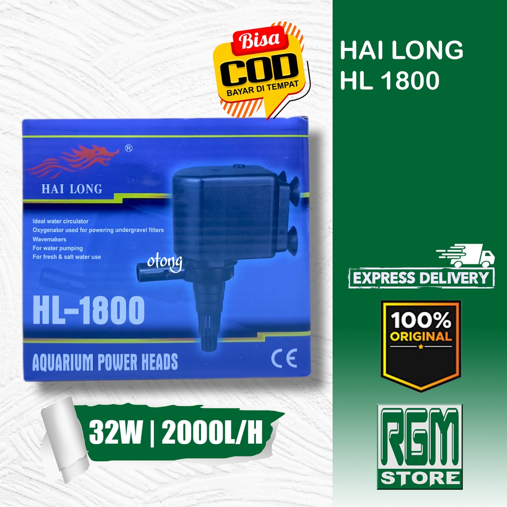 HAI LONG HL 1800 HL1800 mesin pompa powerhead aquarium aquascape