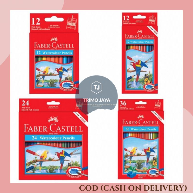 

Pensil Warna faber castel Panjang Pendek isi 12pcs | Alat Tulis Murah