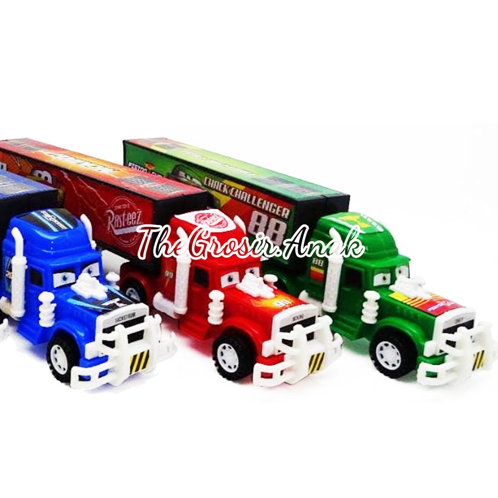 Mainan Cars Lightning McQueen Truck Container Besar