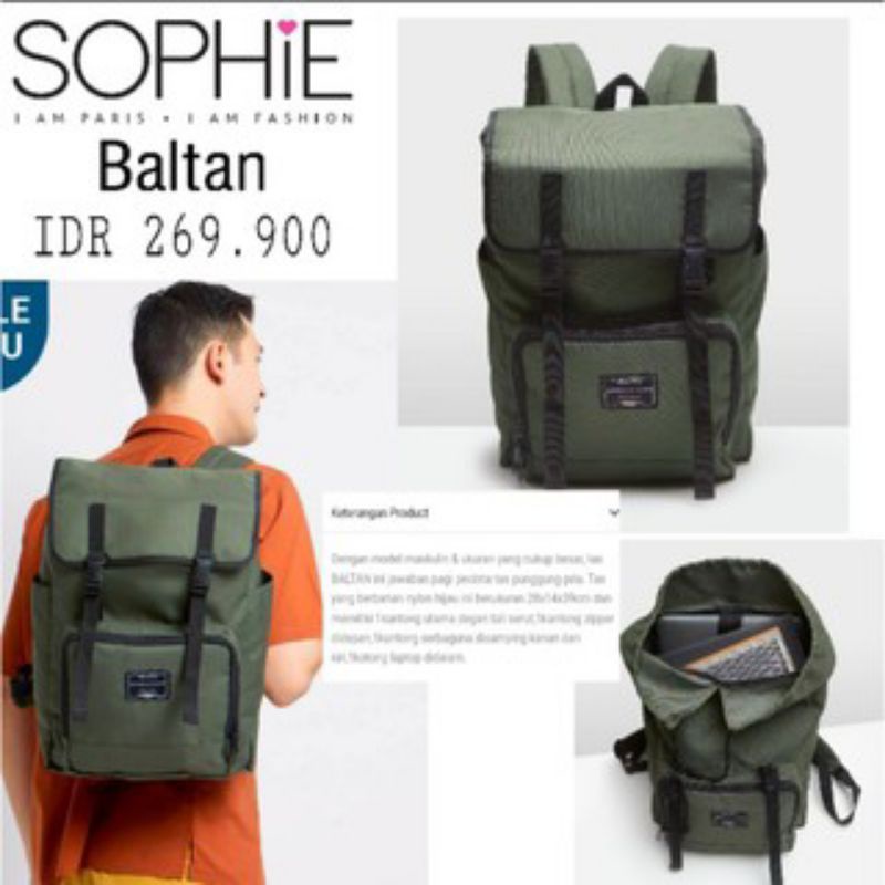 TAS BALTAN Tas Punggung Tas Ransel by Alive Sophie Martin