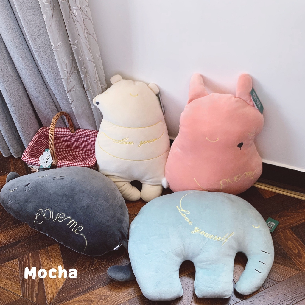 Boneka Plush Bentuk Kucing Tidur Lucu Untuk Hadiah Ulang Tahun