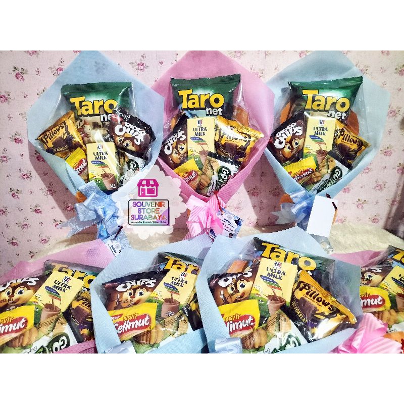 

Bouquet Snack Mini • Bucket snack Taro • paket ultah • Bucket ultah anak • snack viral