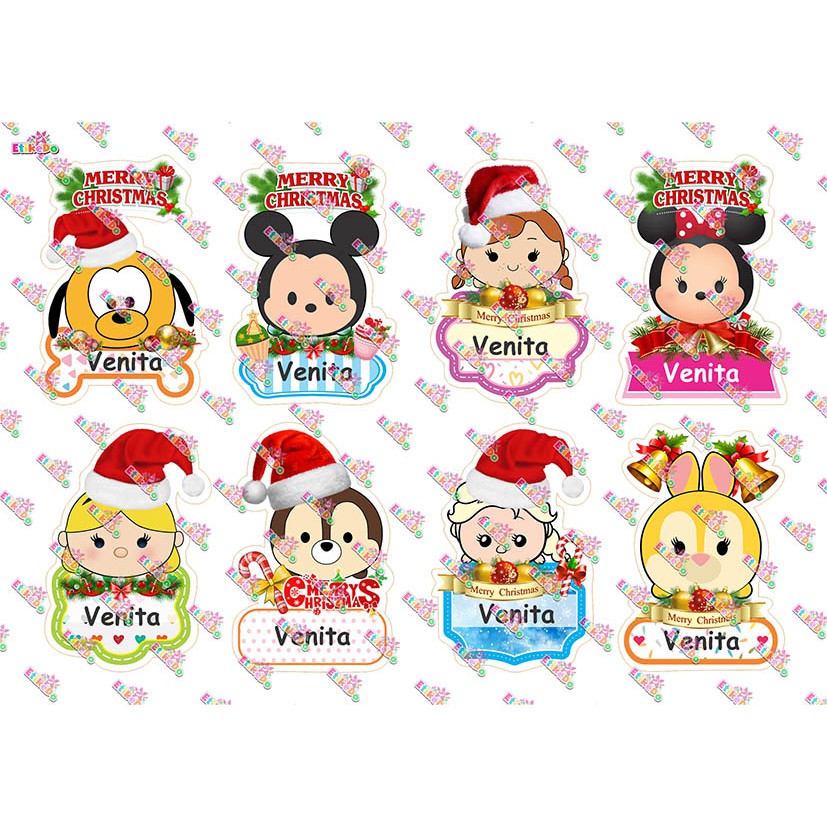 

LABEL NAMA TSUM TSUM 32 STIKER - ANTI AIR/ROBEK/LUNTUR -4 Nama TS9XL4