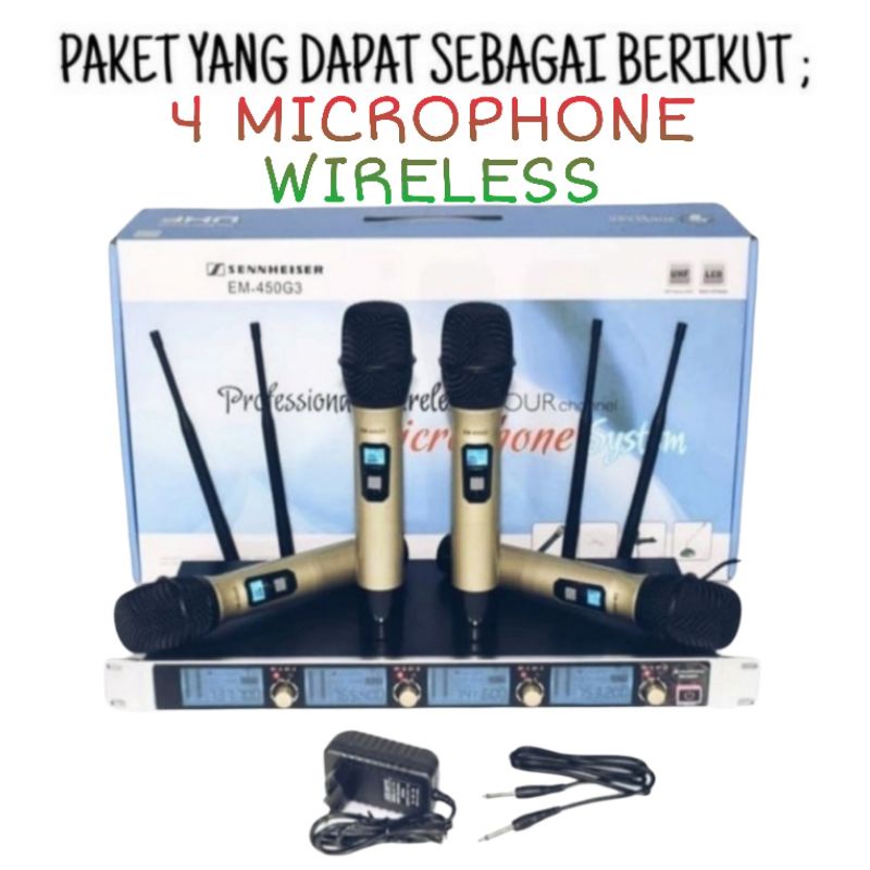 Paket Karaoke Professional Sound 3R 10 Inch Live Akustic 4 Mic Wireless Karaoke Smart TV