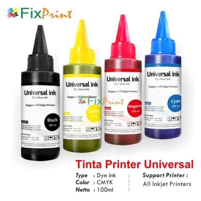 Tinta Refill Botol 100ml Printer Canon HP Epson Brother Print Black