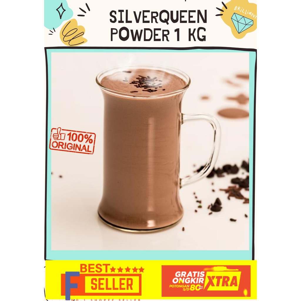 bubuk minuman/ coklat bubuk  minuman coklat/ Bubuk Minuman rasa Silverqueen1 Kg