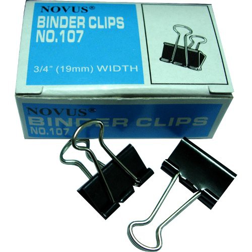 

Novus Binder Clips No.107 (19mm) Penjepit Kertas